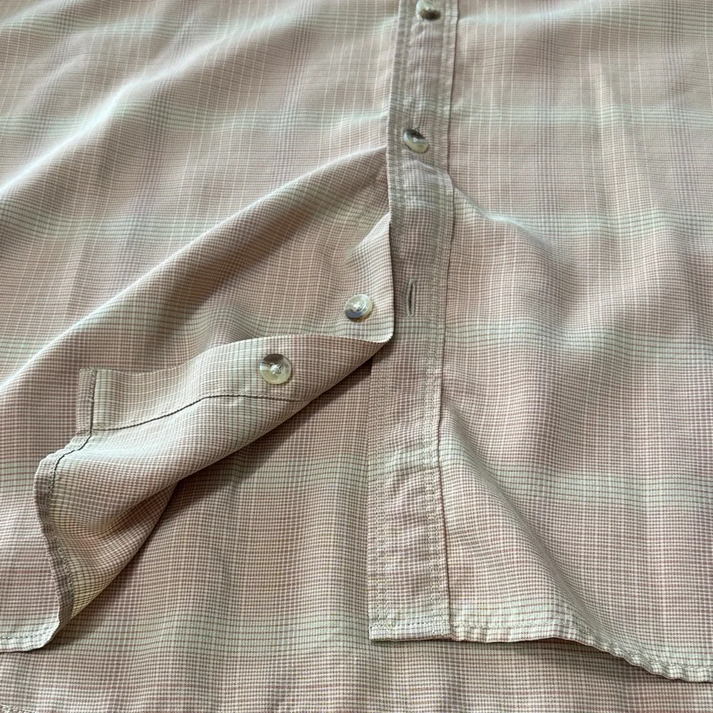 The North Face Men's Casual Tan Button Down Shirt